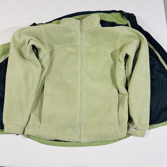 Columbia Womens M Jacket Coat Core Interchange 3 in 1 Green Gray - Picture 6 of 11
